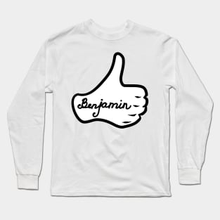 Men name Benjamin Long Sleeve T-Shirt